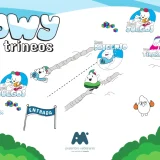 Área snowy en la nieve